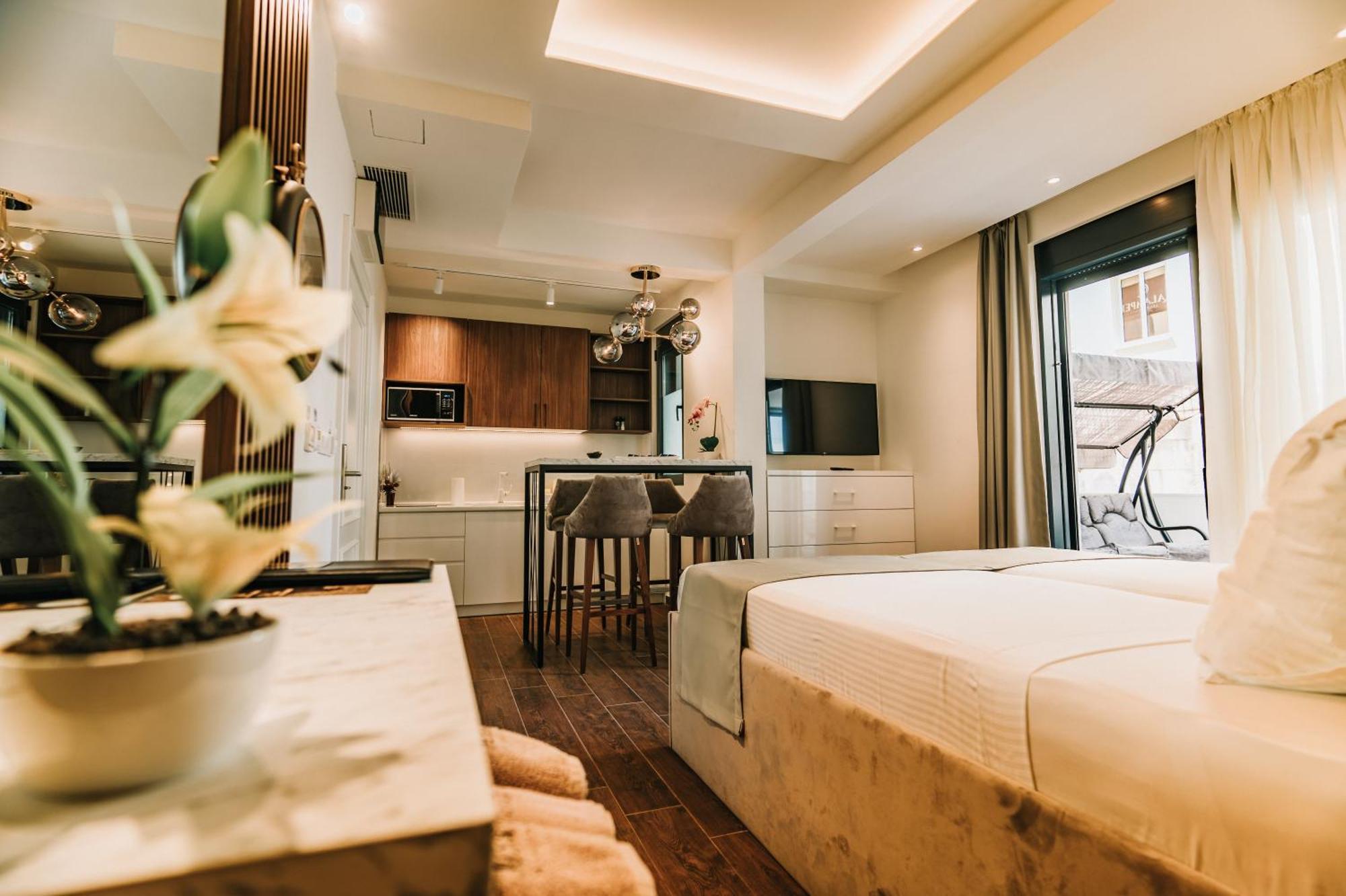 Apartments Merlin Dobra Voda Ruang foto